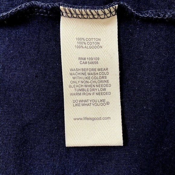 Life is Good Happy Hour T Shirt Mens size Medium Short Sleeved Black - Picture 8 of 10